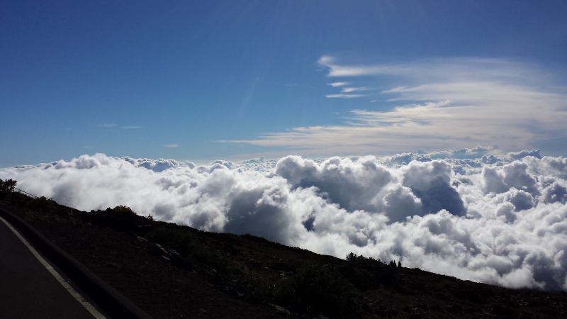 Road to Haleakala above the clouds